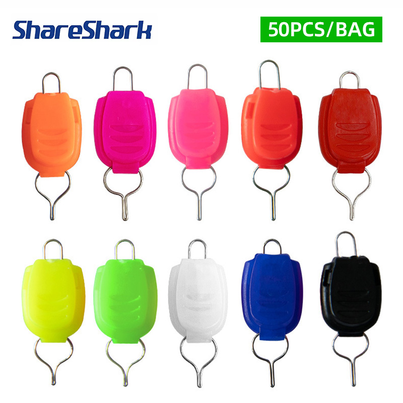 Reel Bag - ShareShark 50pcs/bag Fishing Line Holder Buckle